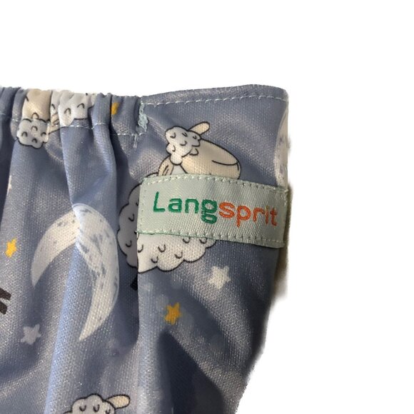 LangSprit Diaper Covers Diapers Dark Blue and Grey Multiple Adjustments - Picture 3 of 6